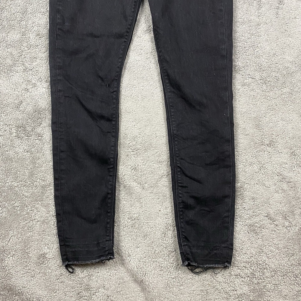 Express Skinny Jeans Men's‎ 31x30 Tag(32x30) Black Denim Stretch - Picture 2 of 12